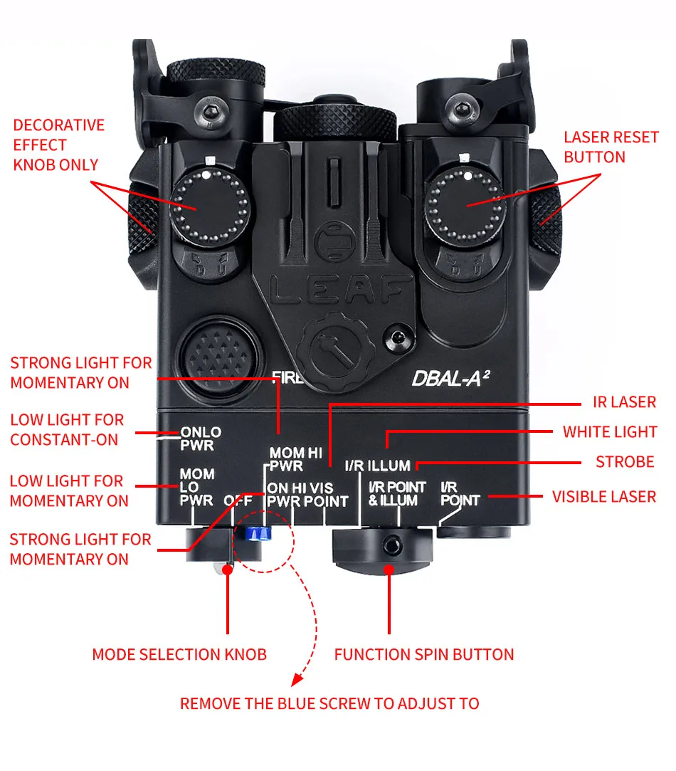 WADSN All Metal OGL NGAL DBAL MAWL Perst-4 Indicator Tactical Flashlight Hunting Scout Light