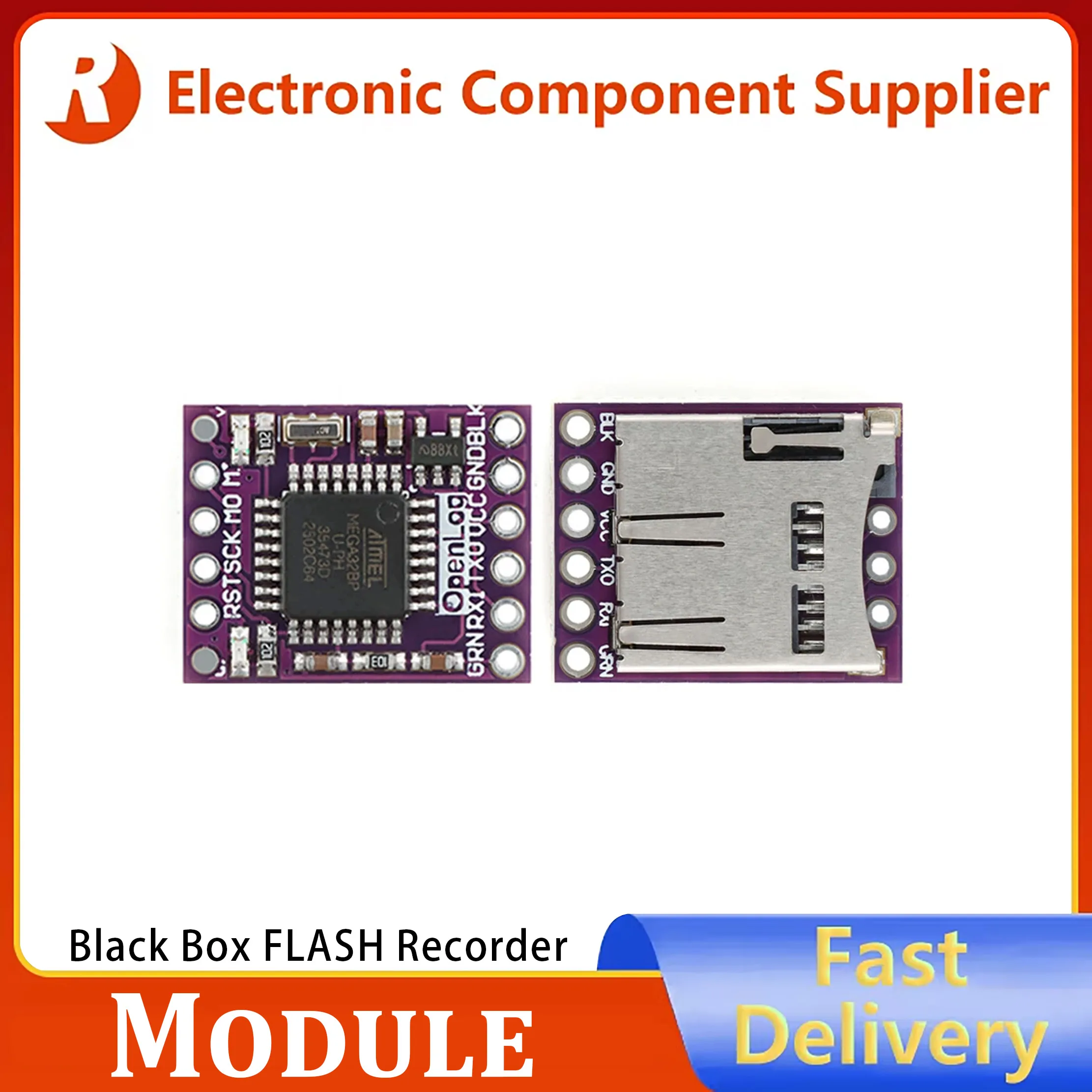 Black Box Recorder OPENLOG Data Storage Module: ATMEGA328P FLASH Serial Port Data Storage