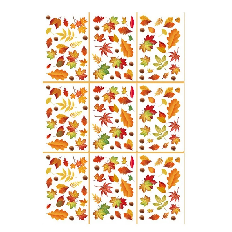 

Autumn Window Clings For Glass Autumn Window Stickers Fall Window Stickers Thanksgiving