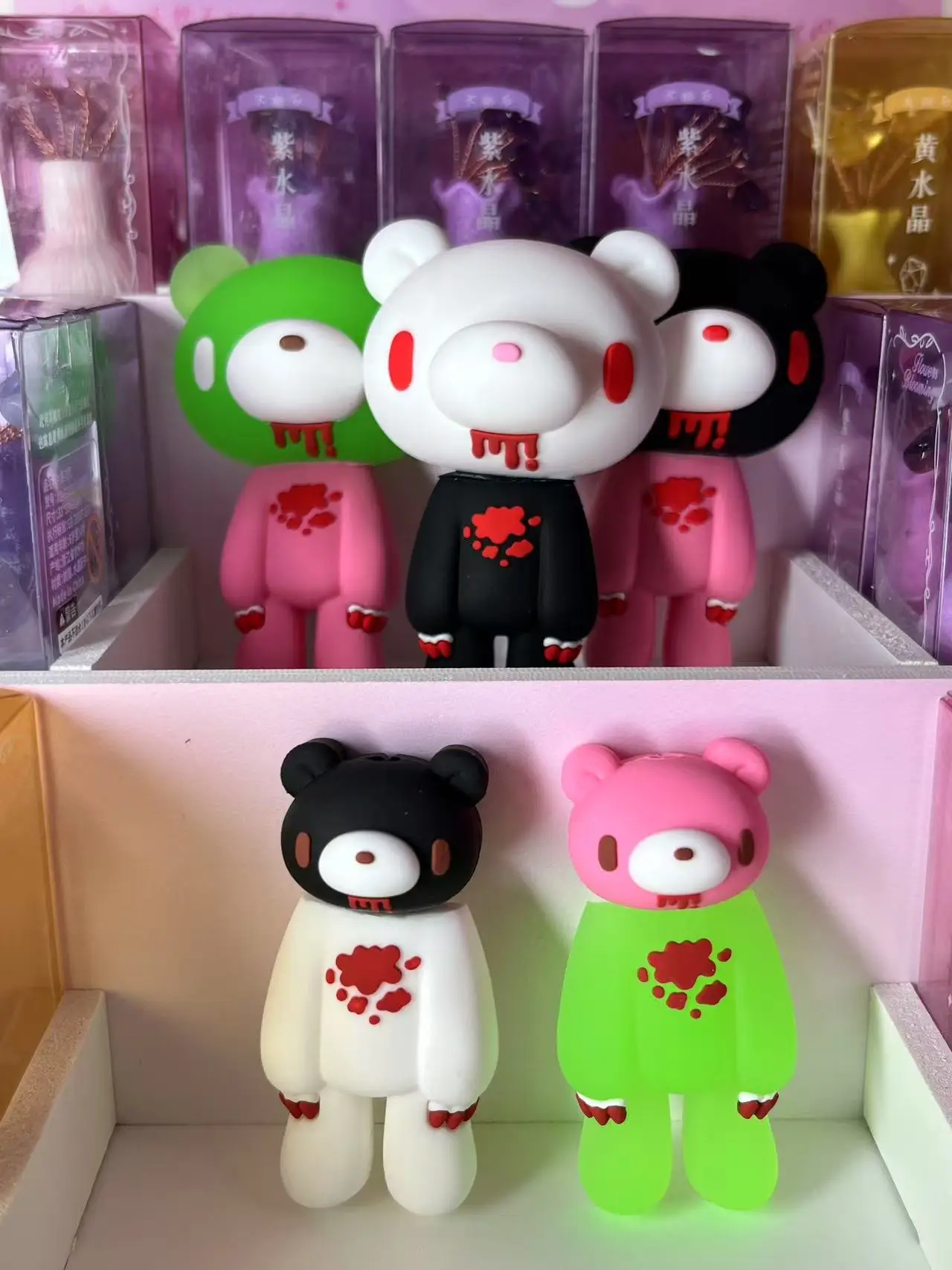 زخرفة سطح المكتب الثلاثي الدب الدموي الداكن القاتح، الفضاء - ديكور الاتجاه الإبداعي، ديكور سطح المكتب الغريب المخصص للمنزل #1