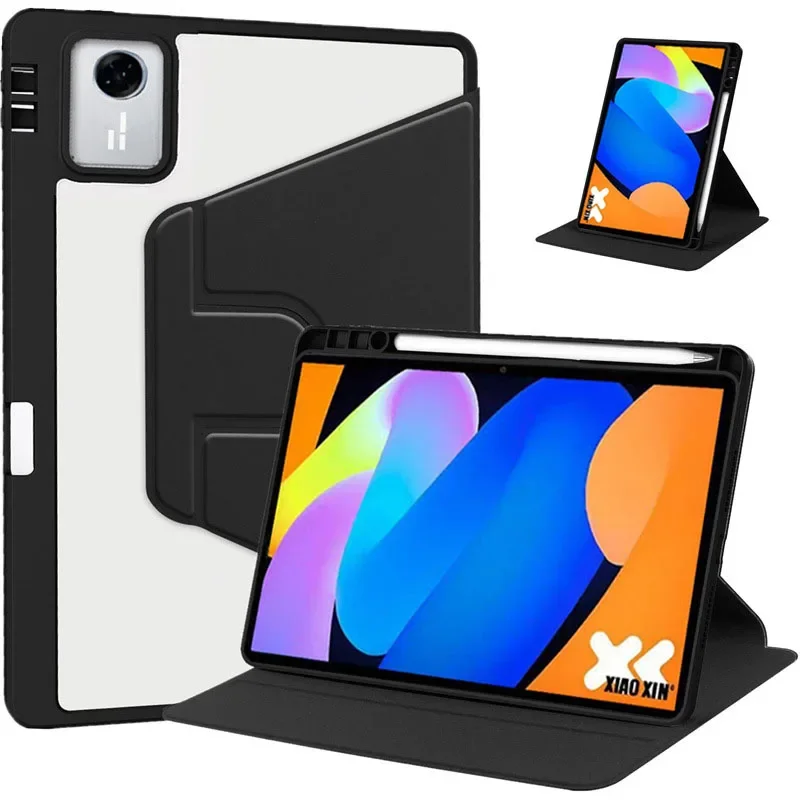 

Чехол для планшета Xiaoxin Pad 2024 TB331FC 360 ° Поворотный защитный смарт-чехол Funda для Lenovo Tab M11 TB330FU