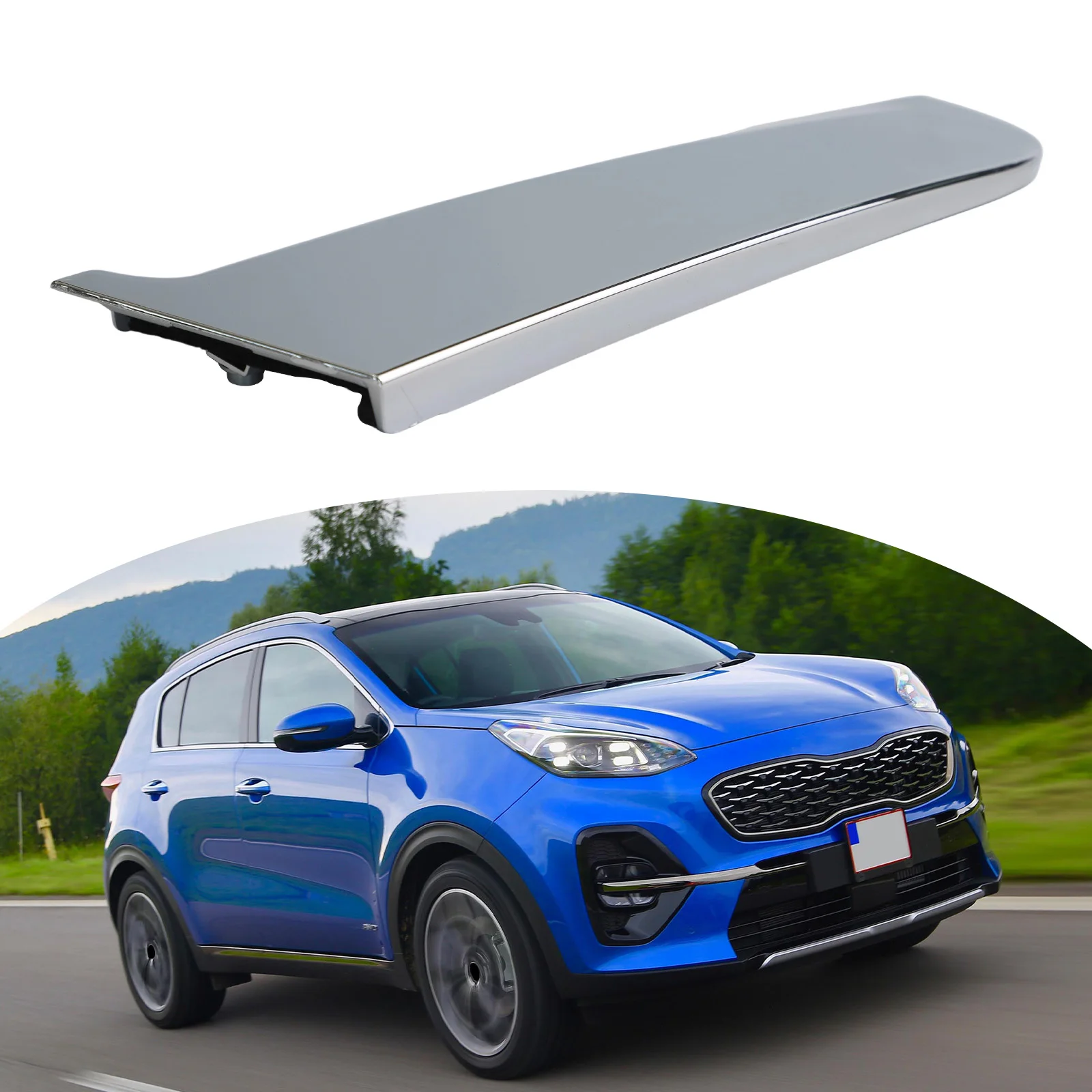 

Rear Door C-Pillar Left Side Trim Molding For Kia For Sportage 2011 Through 2015 OEM Part Number 832703W010 ABS Plastic Trim