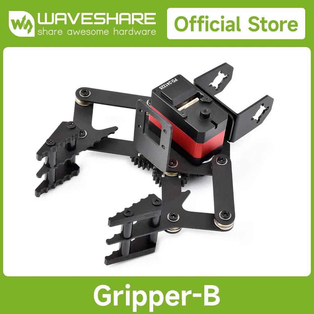 Waveshare High-performance Robotic Arm Gripper, Options for ST3215 / CF35-12 Serial Bus Servo, Closed-loop Control, Real-time