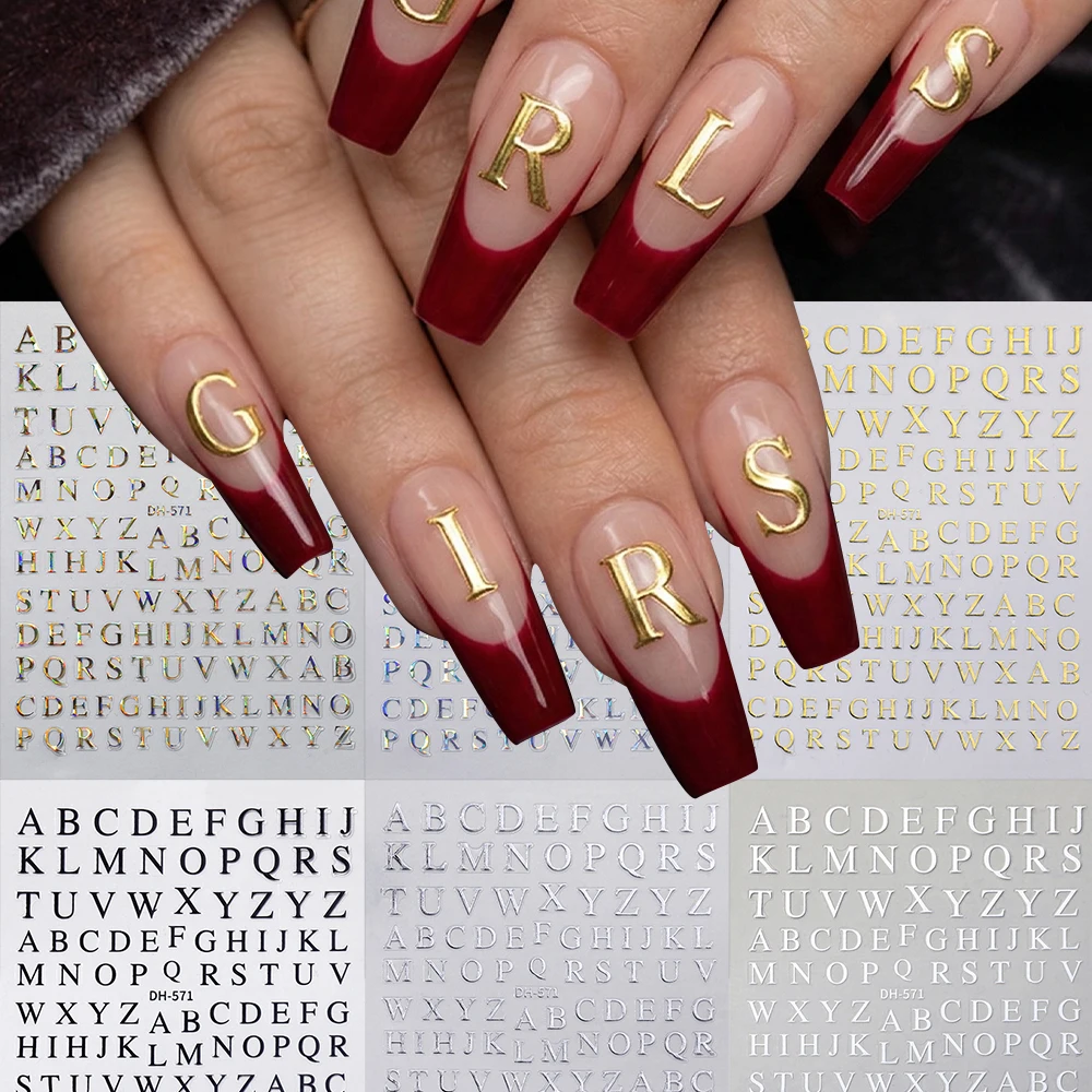 6PCS English Letter…