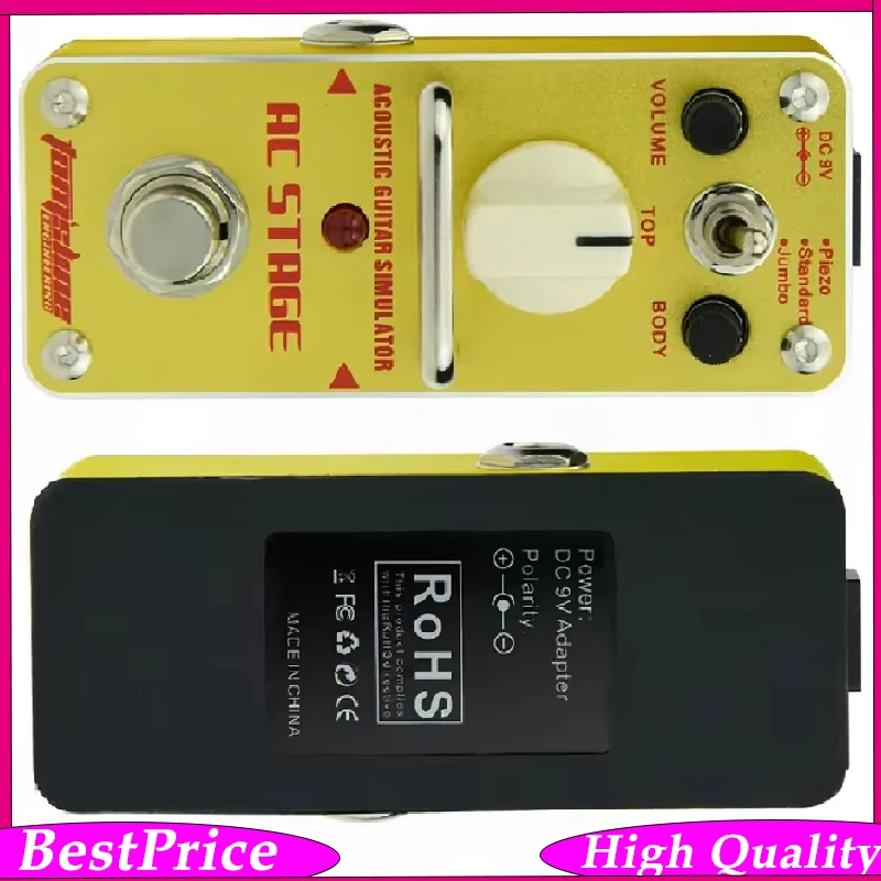 

Aroma AAS-3 AC STAGE Guitar Effects Pedal Mini Acoustic True Bypass Footswitch Board Guitar Effect Pedal Parts & Accessories