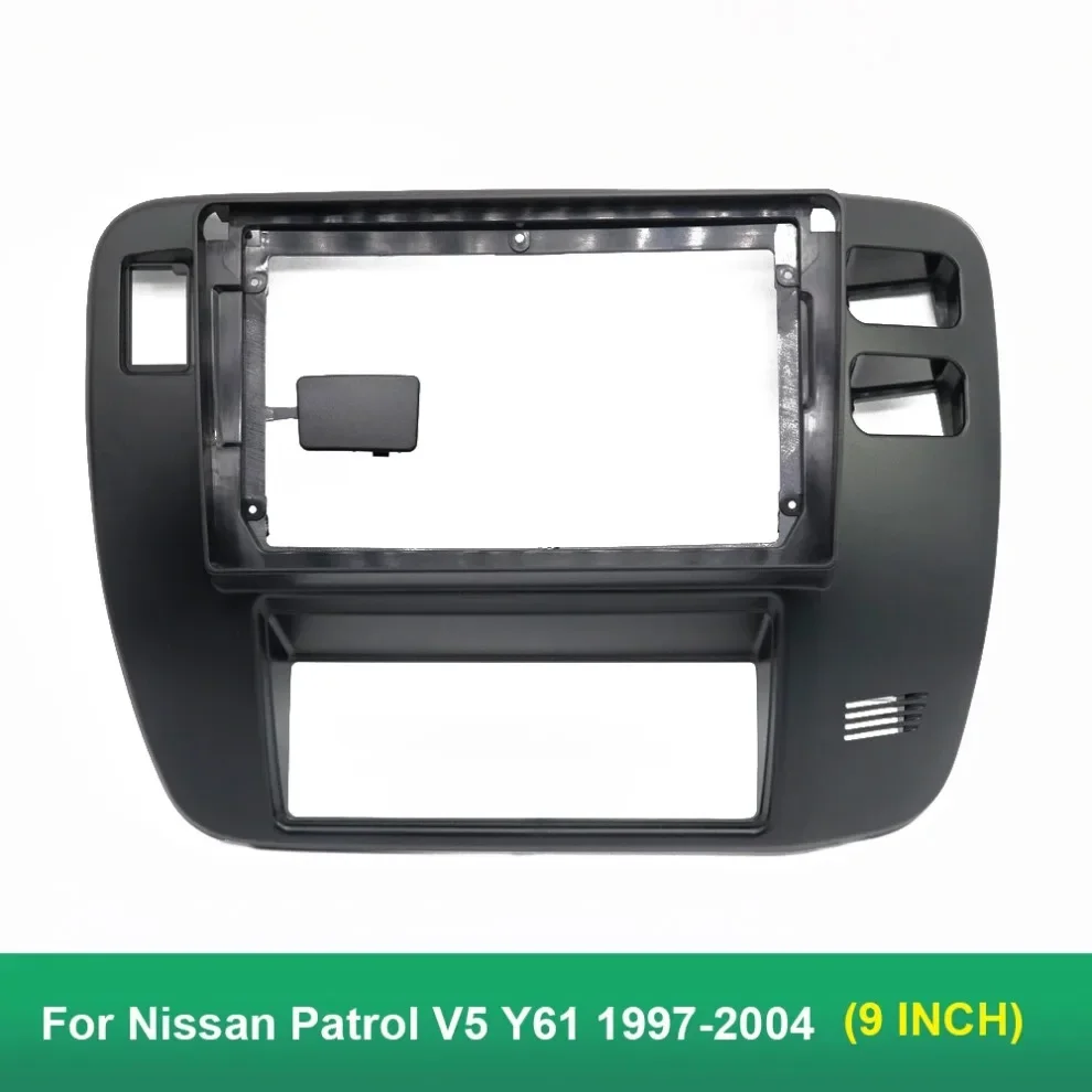 For Nissan Patrol 1997-2005(9Inch) Car Radio Fascias GPS MP5 Android Stereo DVD Player 2 Din Head Unit Panel Dash Frame Trim Kit