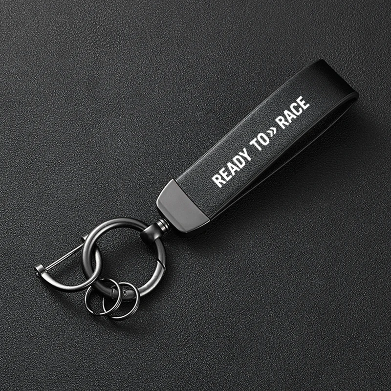 High-Grade Leather Motorcycle Keychain Holder Keyring For KTM Adv Duke 390 690 790 890 1190 Rc 1290 Adventure READY TO RACE