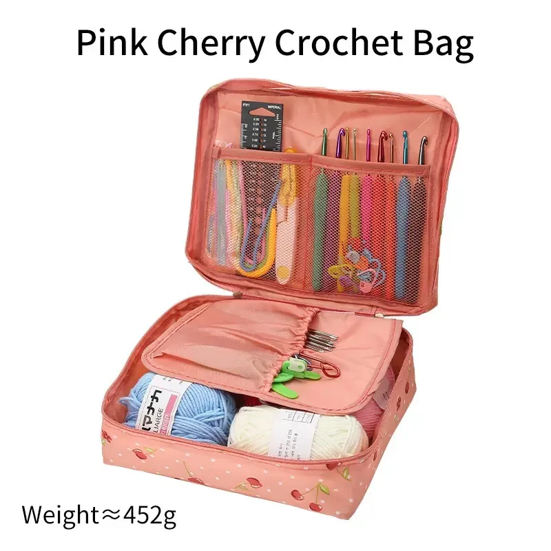 

1 Set Wool Crochet Hooks Set Beginner Handmade Crafts Knitting Nylo Crochet Hooks Needle Yarn Wools Storage Bag DIY Sewing Acces