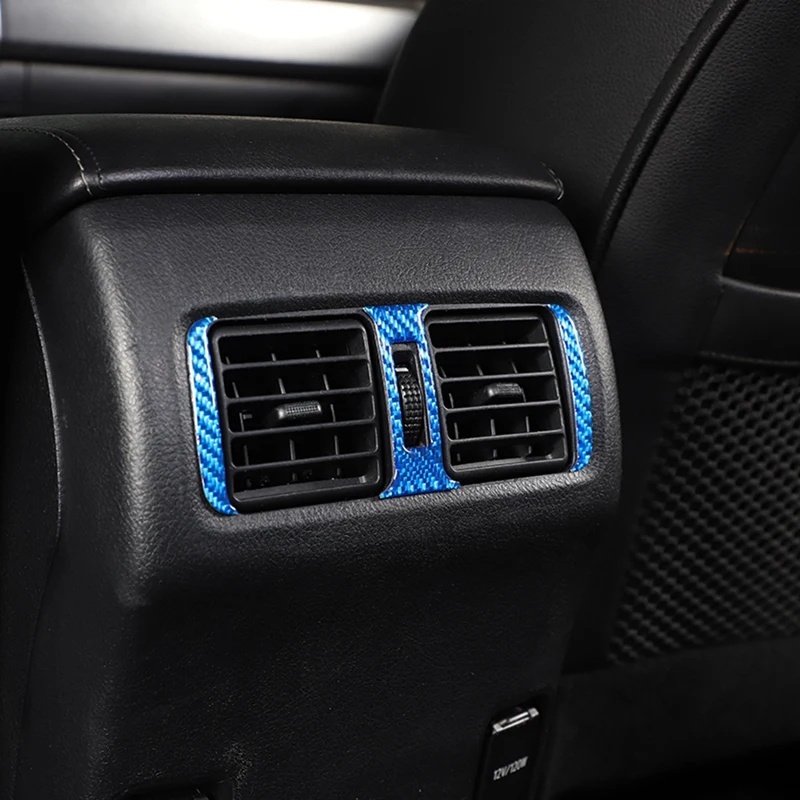 Carbon Fiber Car Rear Air Outlet Cover Trim Air Outlet Cover Trim Kit Interior Accessories For Toyota 4Runner 2010-2023 image 2