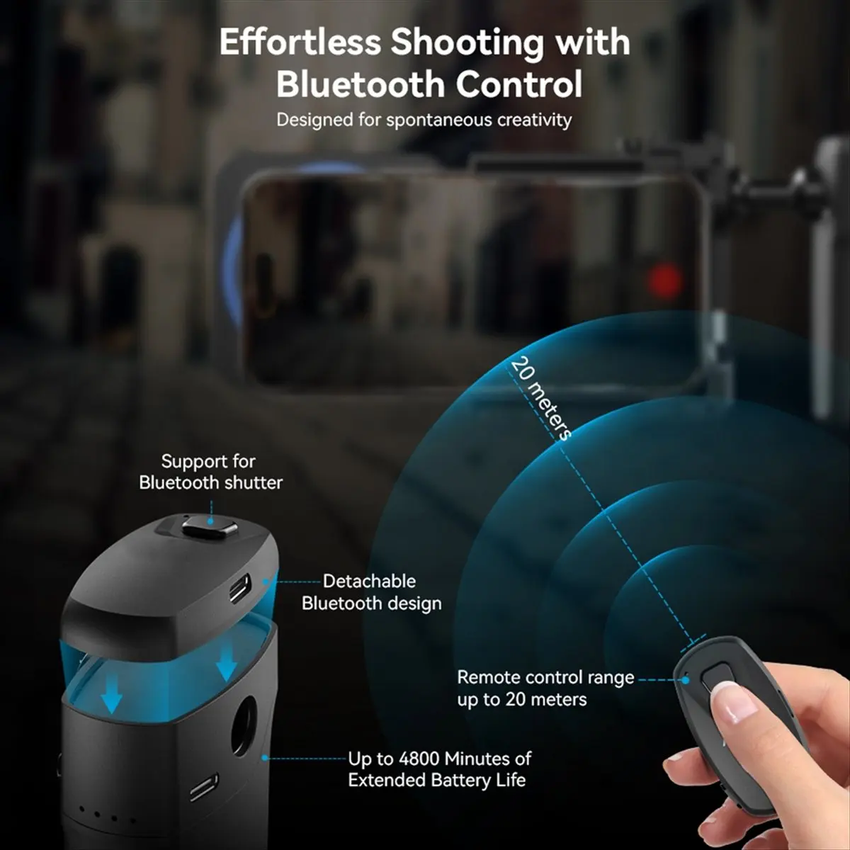 ^&*Summer sale- Mobile Phone Live Bracket Cage Bluetooth 1/4 Inch Threaded Hole/Cold Shoe Interface for Video LED Mic Tripod