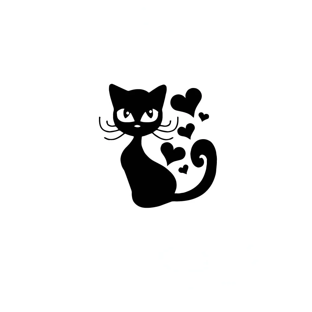 Car Sticker Decal Cute Cat Sports Styling Auto Racing Creativity Personality Waterproof Decoration Accessories PVC,12cm