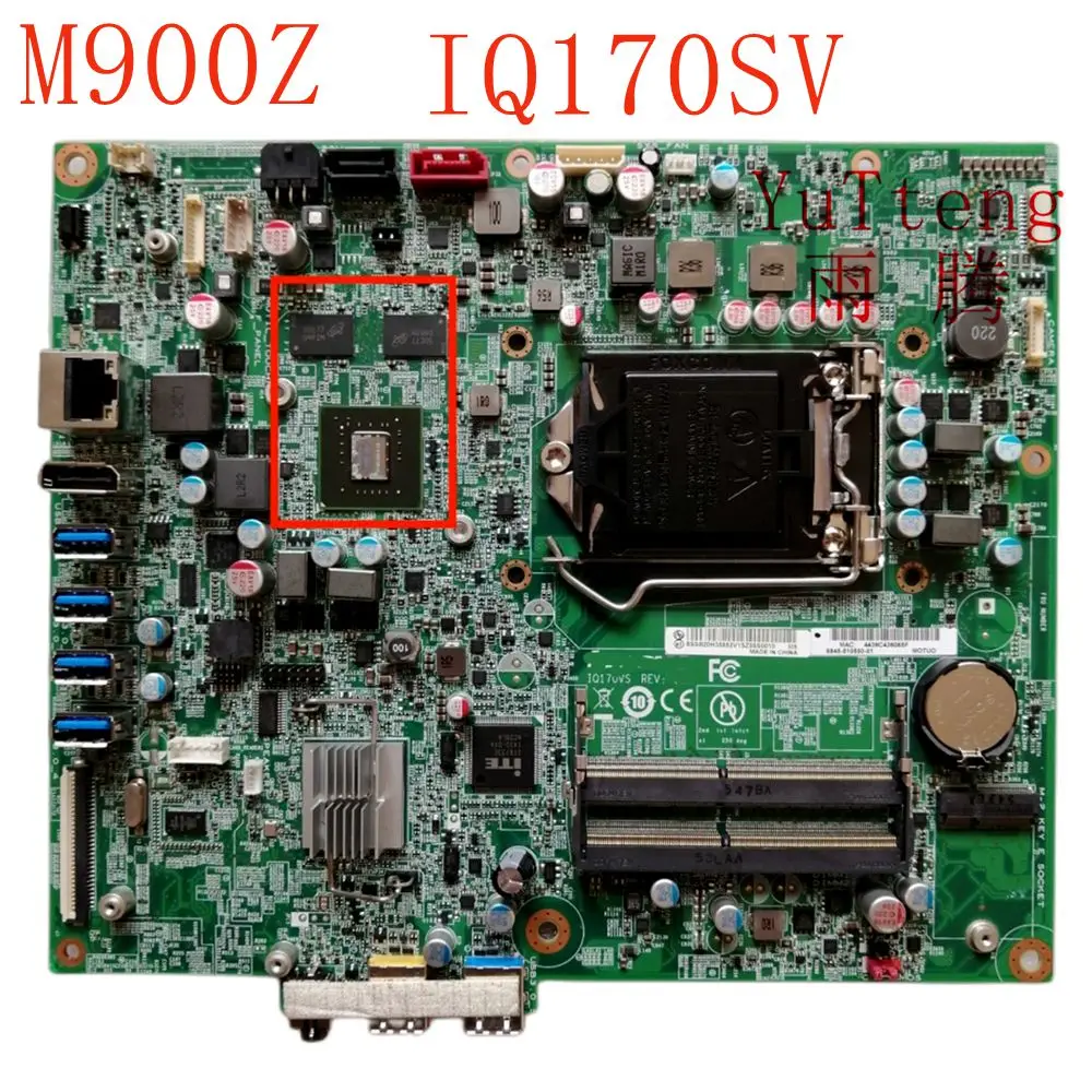 لوحة لينوفو M900Z المكتبي IQ170VS اللوحة الأم مع وحدة معالجة الرسومات 100% اختبارها تعمل بالكامل