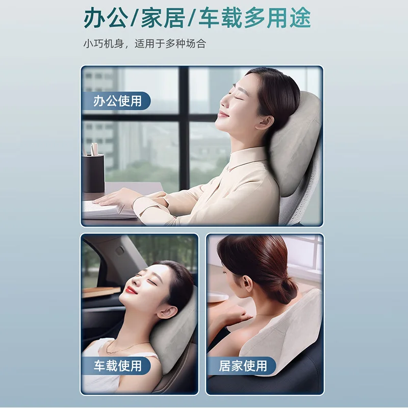 Suitable for Lumbar Massage Pillow Car Back Neck Hot Compress Lumbar Massager Shoulder Neck Cervical Massager Wholesale