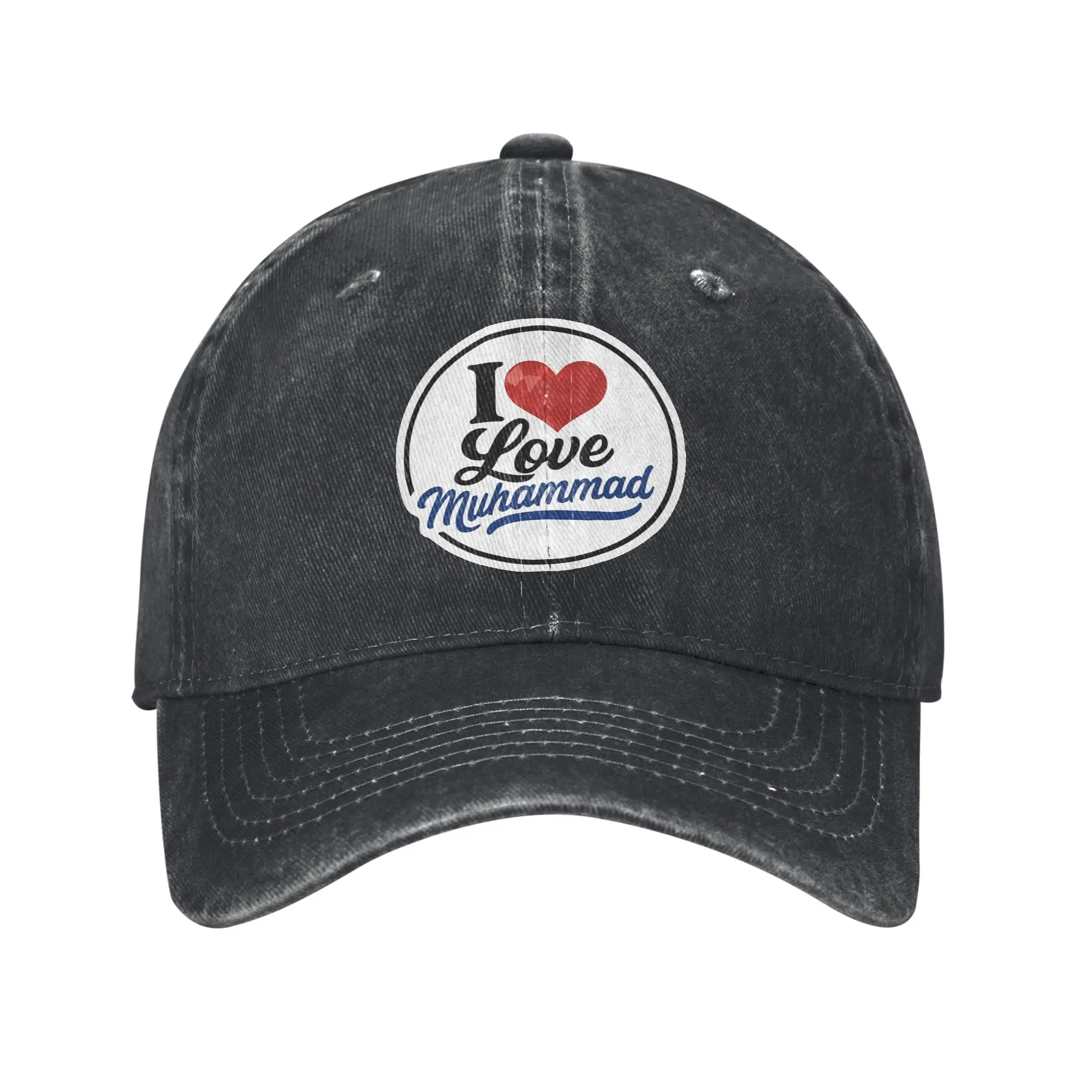 

Summer I Love Muhammad Baseball Cap Sun Adjustable Design Washed Trucker Hat Men Women Casual Outdoor Sports Snapback Cap