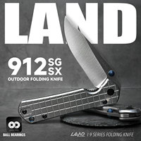LAND 912SX/SG EDC Pocket Folding Knife Outdoor Camping Adventure Hunting Rescue Survival 12c27 Blade Daily Tool Portable Knives