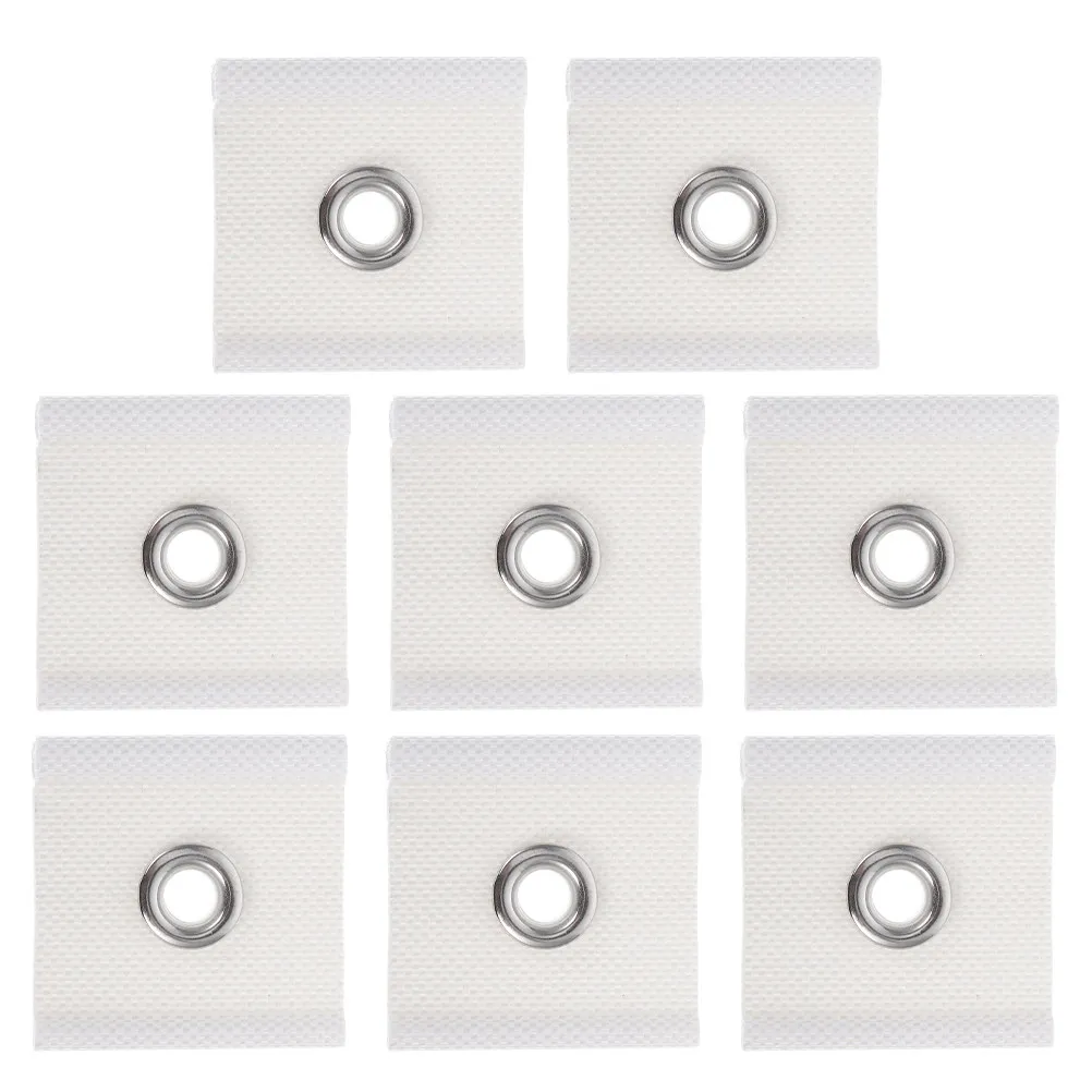 

8Pcs Rv Awning Eyelets PVC Coated Fabric Strong Secure Fit Multi Functional Awning Rail Eyelet Hardware Camping Accessories