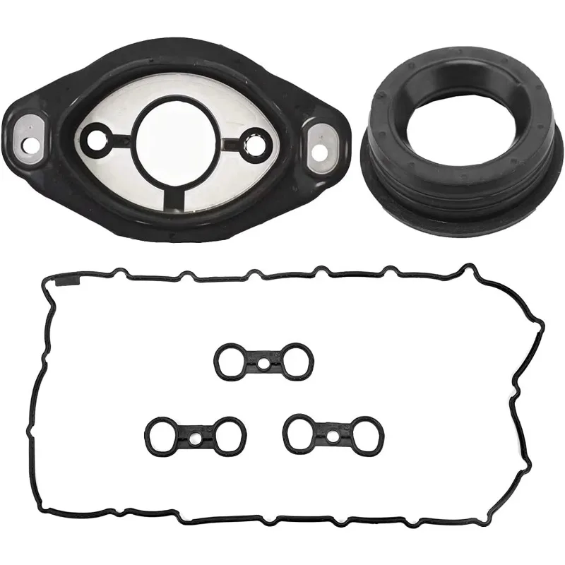 11127552280  11127582245 1112755969 Valve Cover Gasket & Shaft Seal Set Compatible with BMW E60 E82 E88 E90 E91 E92 E93 X3 X5 Z4