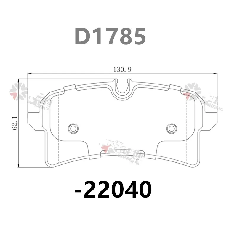 For Porsche Macan (95B) rear brake pads 95B698451 / car parts -22040