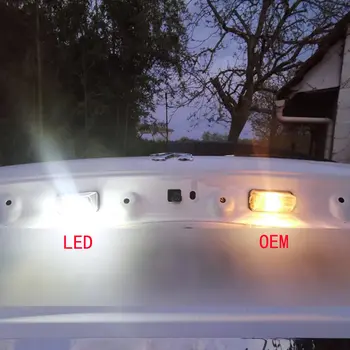 適用於標緻 206 207 307 308 406 407 5008 Partner 以及雪鐵龍 C3 C4 C5 BERLINGO XSARA SAXO 的 2 個 LED 車牌燈(白色) 12 最佳銷售 適用於標緻407 - №3