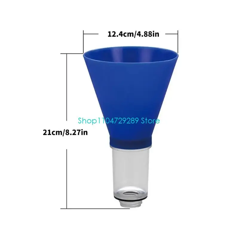 D8KE Ölwechselwerkzeug für Automotoren, universeller, auslaufsicherer Kfz-Öleinfülltrichter