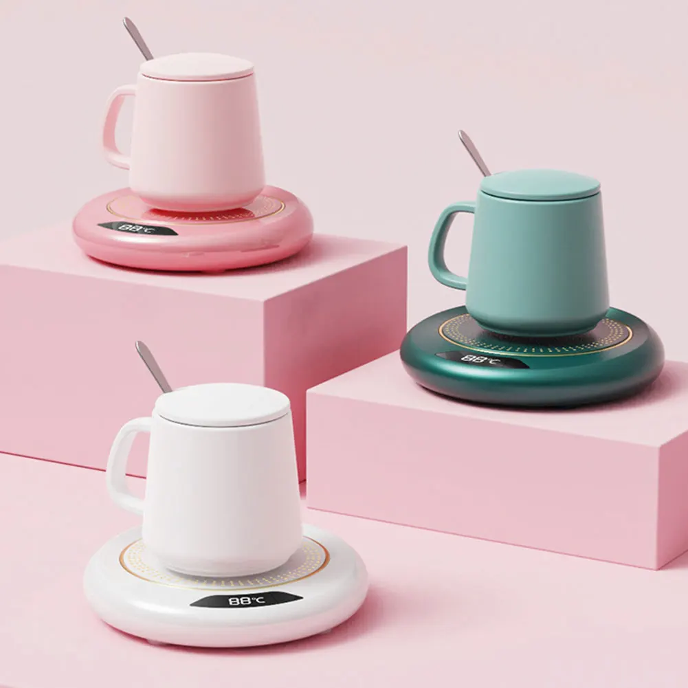 USB القهوة القدح دفئا كوب ذكي دفئا مع 3 إعدادات لدرجة الحرارة المشروبات الكهربائية دفئا لمشروبات الشاي الحليب القهوة