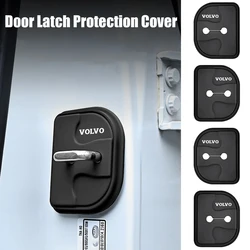 2/4Pcs Car Silicone Door Lock Cover Protect Buckle Cover Auto Accessorie For Volvo RDESIGN T6 AWD S40 S90 XC60 XC40 XC90 V70 V90