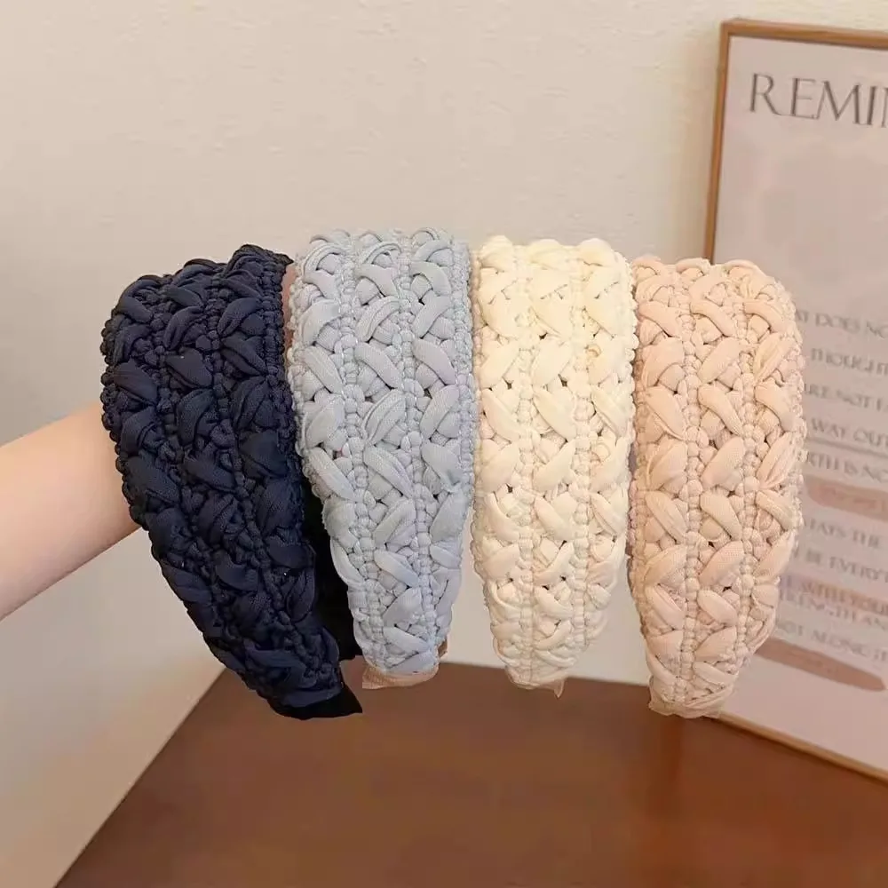 

Elegant French Braided Wide Headband High Crown Hair Accessory for Women And Girls Suitable for Banquet And Commute