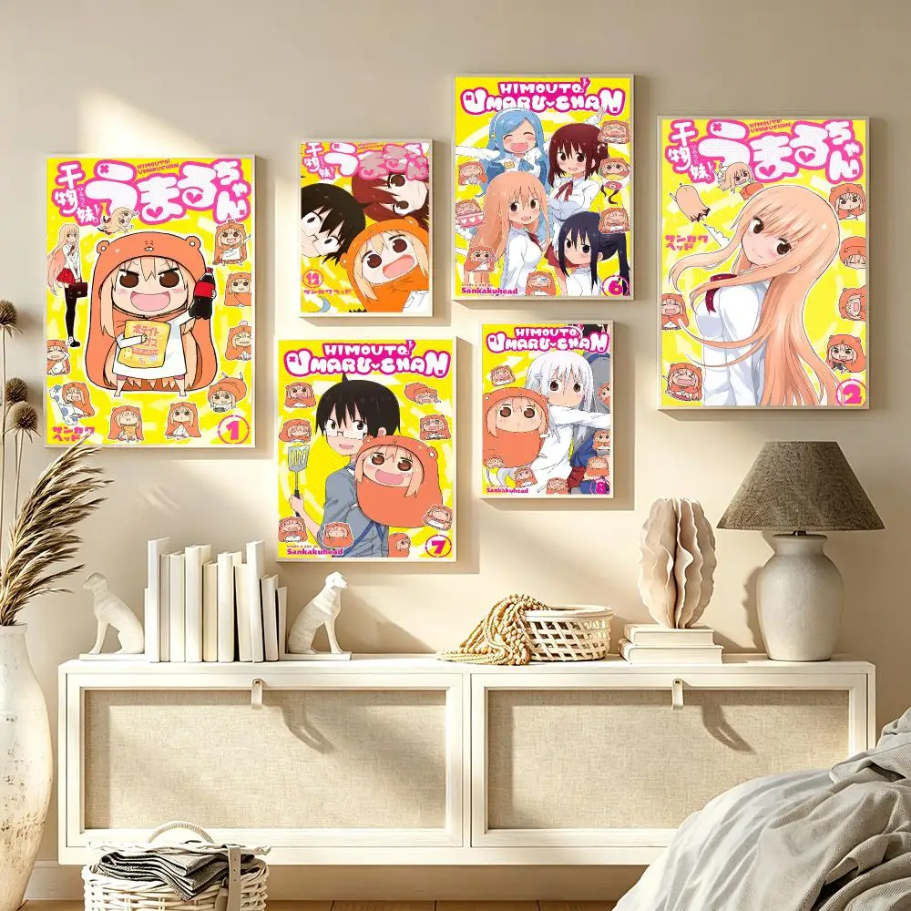 Anime H-Himouto! Umaru-chan Poster Decorative Wall Art Print Poster Room Decoration Bedroom Home Office Gift Idea