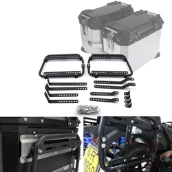Universal Motorcycle Side Box Bracket For Kawasaki Suzuki Honda Easy Installation MotorBike Side Luggage Boxes Steady Frame Kits