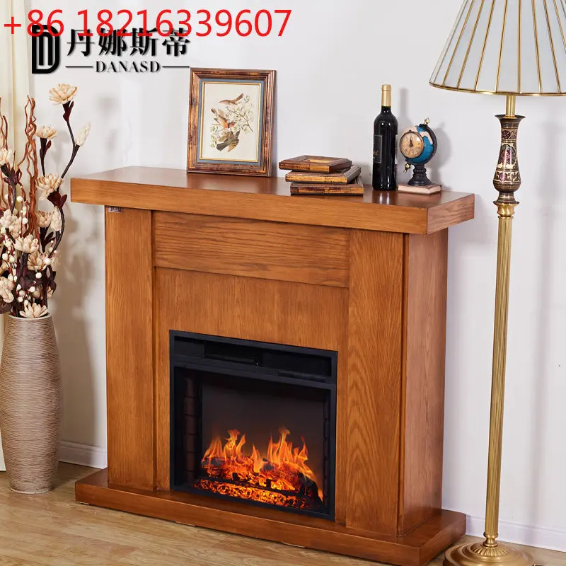 

Роскошный декоративный шкаф в стиле ретро, качественный электронный камин, американский свет, роскошный имитационный обогреватель пламени, бытовой