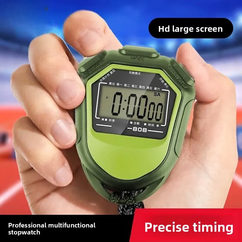Multifunctional Electronic Digital Sports Stopwatch Waterproof Timer Game Training Stopwatch Sports Coaches Referees Calculator