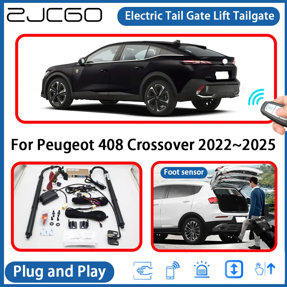 for Peugeot 408 Crossover 2022~2025 Automatic Powered Tailgate Power Liftgate Electric Tail Gate Lift Assisting System