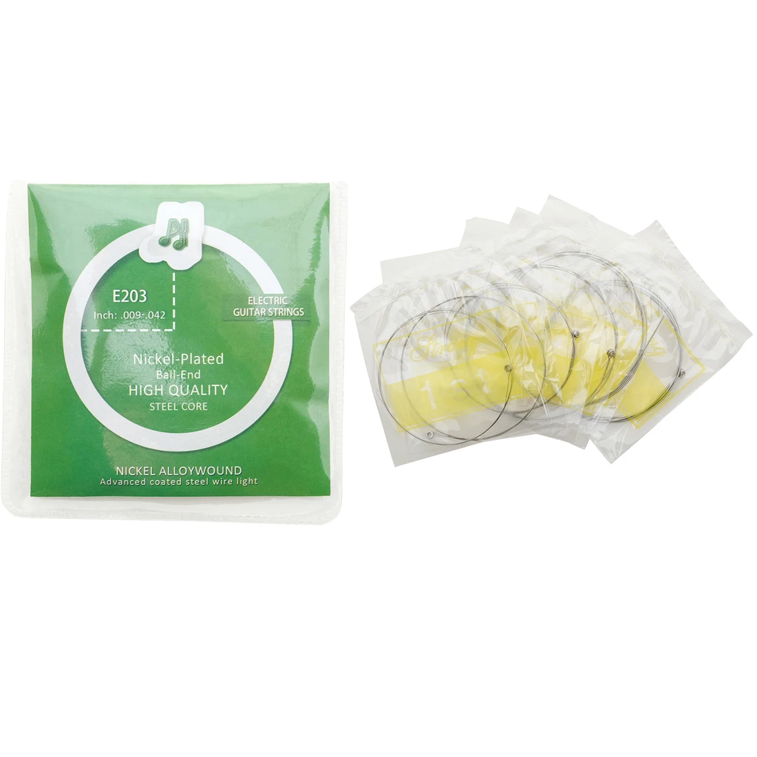 일렉트릭 기타 스트링 세트, 니켈 합금 실버, 고급 코팅 철사 라이트 스트링, 일렉트릭 기타 부품, 6 개