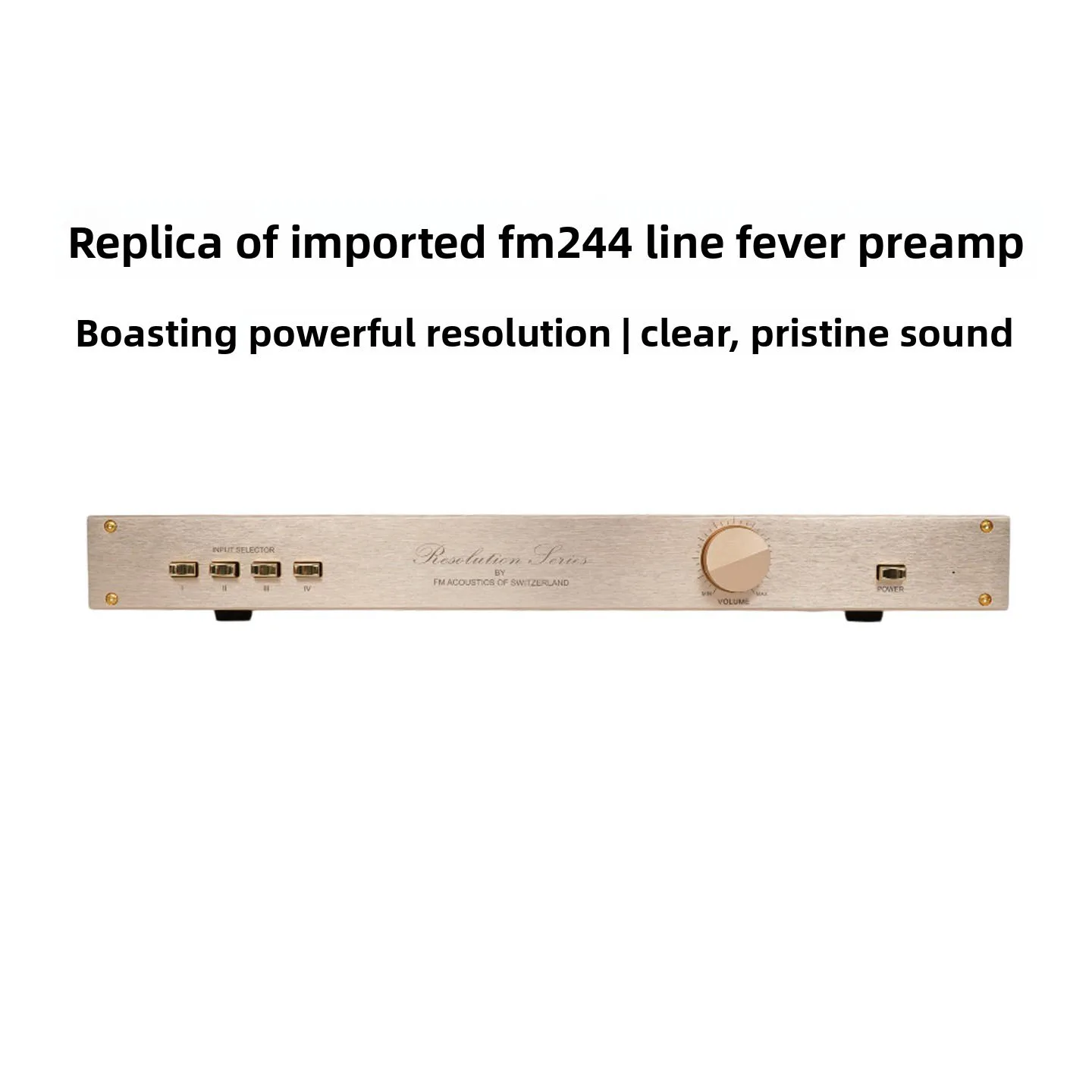 CHN 2027 New BRZHIFI FM244 Re-engraved Imported HI END Line Fever Front Transistor Amplifier Complete hifi Monitor Front
