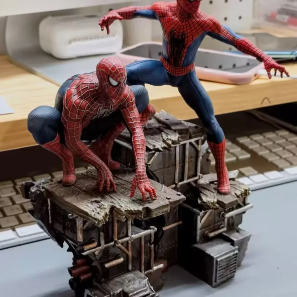23 سنتيمتر الرجل العنكبوت الشكل سبايدرمان أنيمي تمثال بولي كلوريد الفينيل نموذج جمع تمثال مكتب الديكور دمى ألعاب أطفال هدايا الهالوين #3