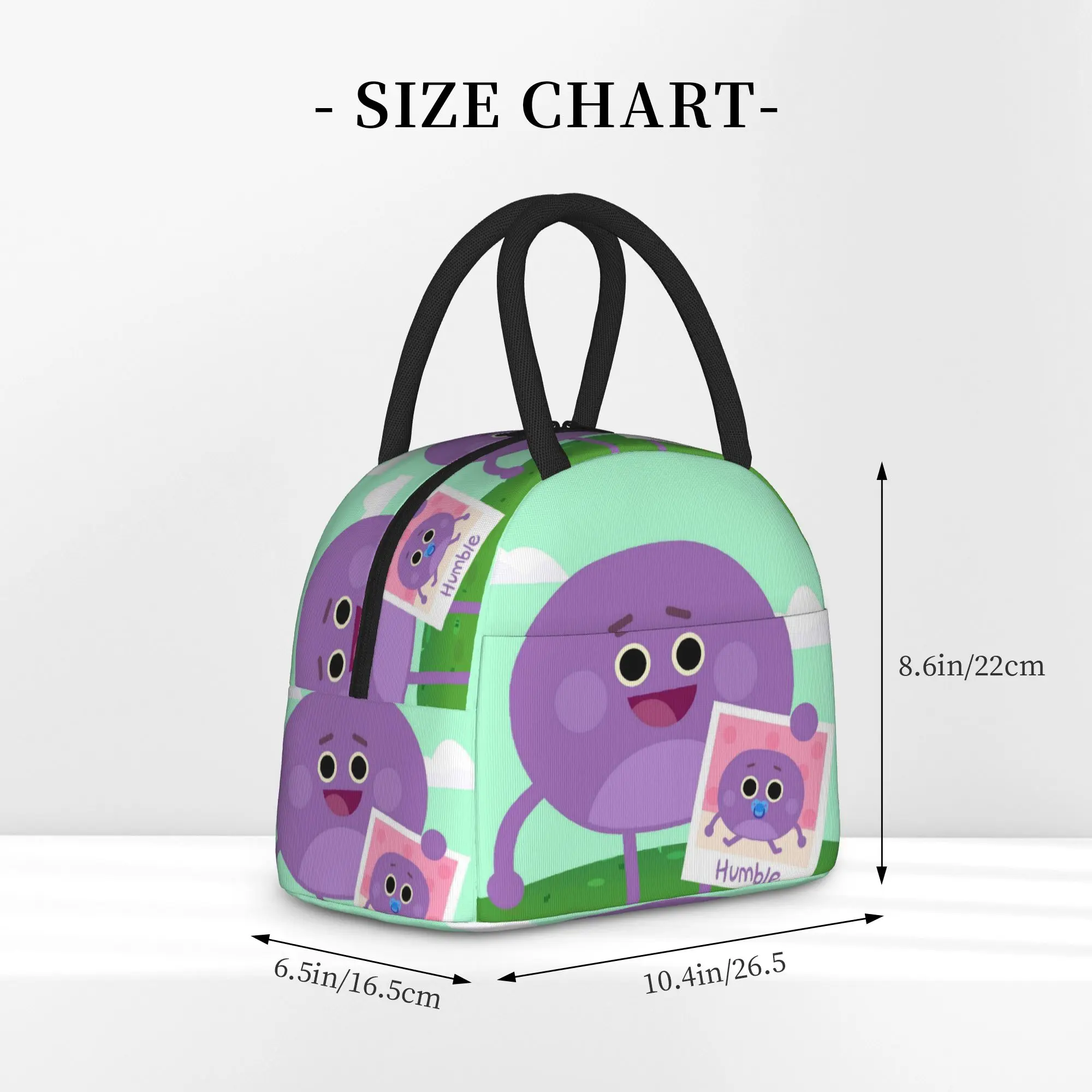 Bumbles Educational Cartoon Nums Carry Thermal Cooler Bag Humble Lightweight Insulated Lunch Bags Harajuku Bento Box For Office