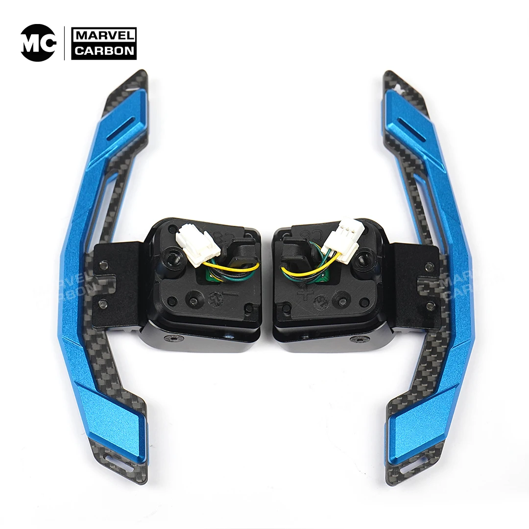 MC Carbon Fiber Aluminum Alloy Magnetic Paddle Shifter for Audi C8 Series  A6 A7 S6 S7 RS6 RS7 Steering Wheel Shift Paddle