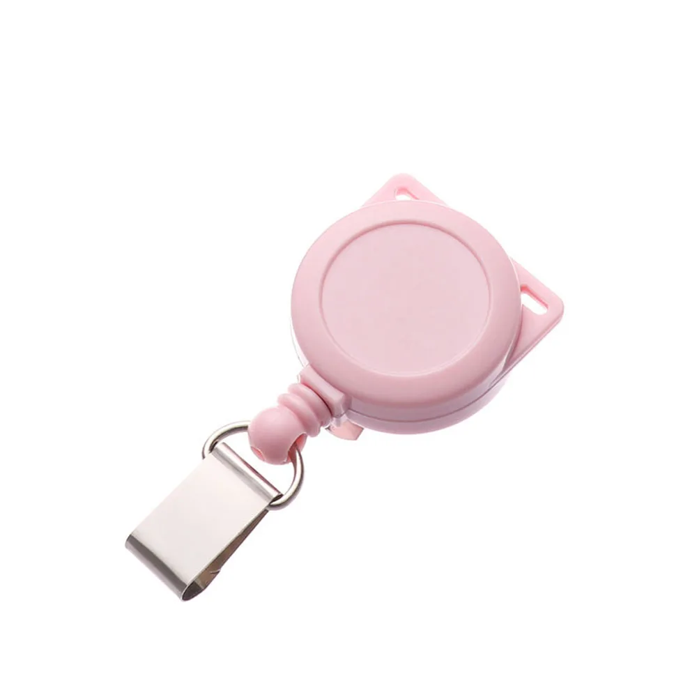 つや消し名札カード学用品格納式プルストラップクリップバッジリールクリップ ID バッジホルダーバッジホルダークリップ