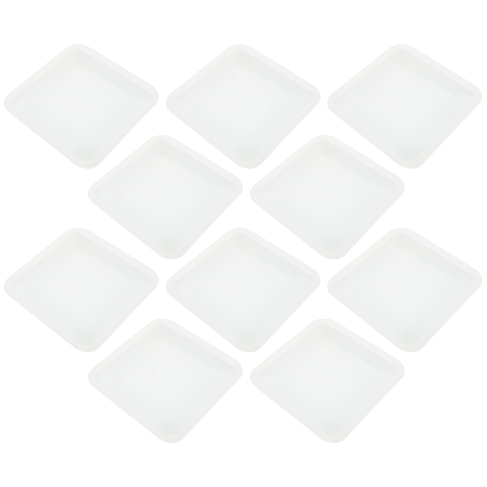 

10 Pcs Plastic Weighing Dish Laboratory Tray Dishes Disposable Trays for Measuring Boats