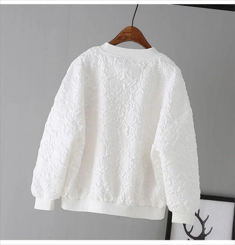 New Casual Baseball Jacket For Women 2023 Korean Fashion Streetwear Loose Zip Up Coat Female Cardigan Zipper Bomber Jacket