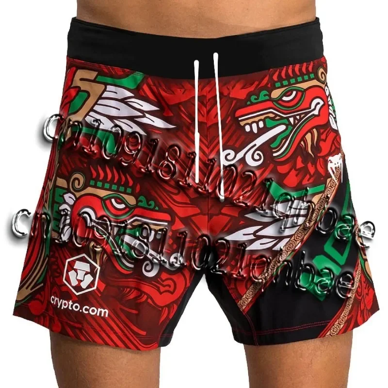 MOTO2025 nuevos pantalones cortos de secado rápido para hombres U F C Fitness transpirable deportes cómodos pantalones cortos absorbentes de sudor pantalones cortos de boxeo de lucha