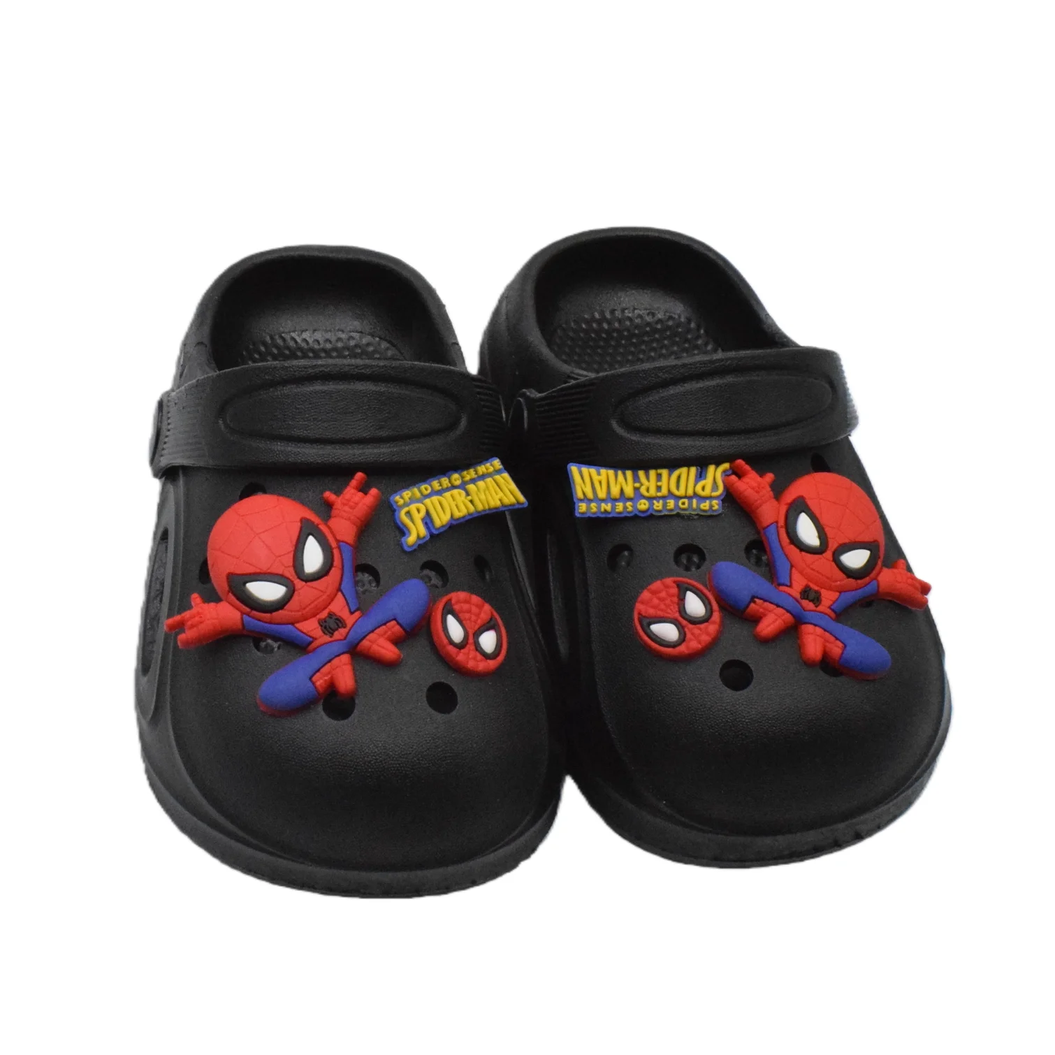 

Marvel Kids'Slippers Sandals PVC Summer Outdoor Shoes For Boys Anti-slip Thick Bottom Beach Shoes Spider-Man Blue Size 18-35