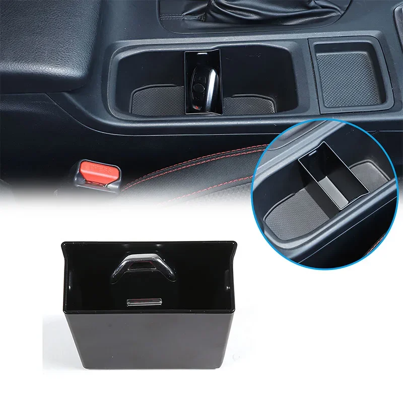 

For Subaru WRX 2022+ ABS Black Car Styling Car Front Cup Holder Divider Key Storage Box Car Interior Accessories