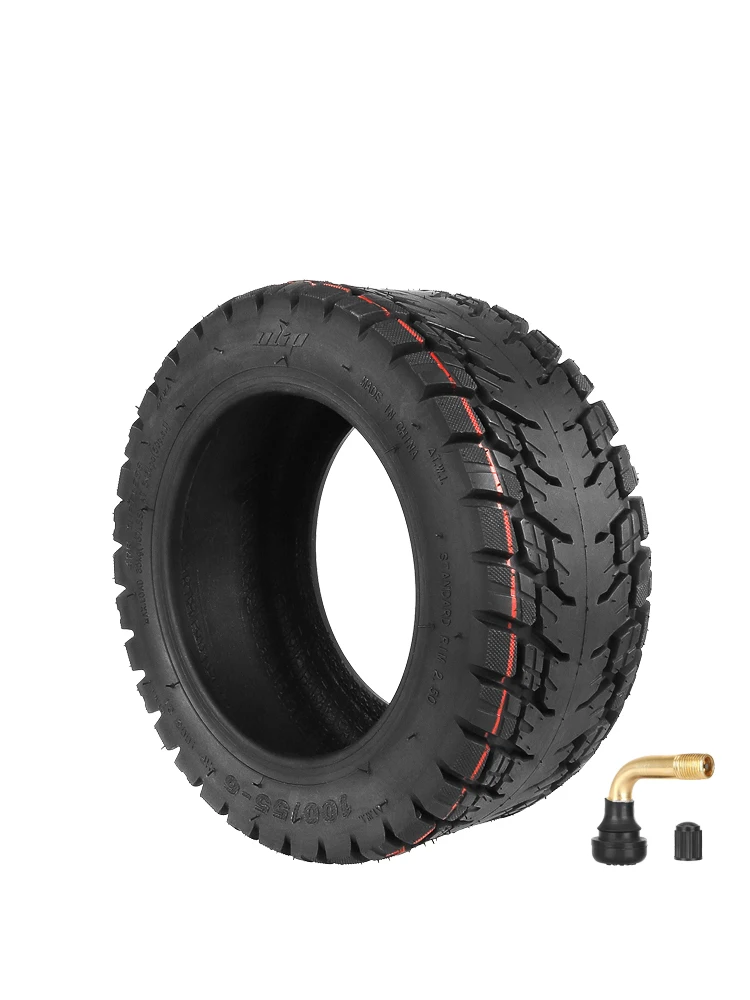 Ulip-Pièces de pneus en caoutchouc tout-terrain ultra portables pour scooter électrique TEVERUN Fighter 100/55 +, 10/10-6, épais, sans chambre à air, 10 pouces