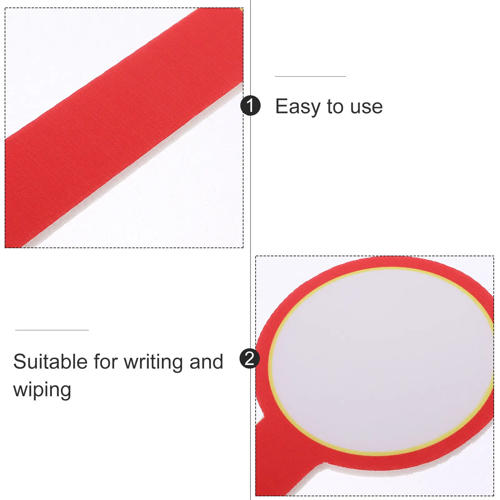 10Pcs Handheld Scoreboard Strong Blank Whiteboard Paddle Writable Dry Erase Board for Game Scoring Scoreboard Hand Board