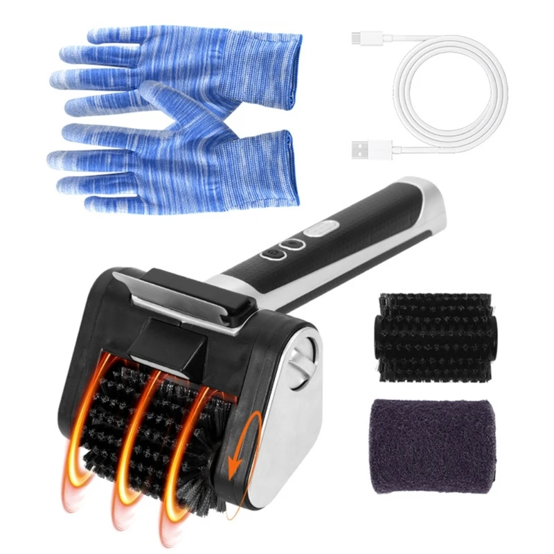 H8WB BBQ Grill Brush for Outdoor Grill Automatic Grill Cleaning Brush Camping Grill