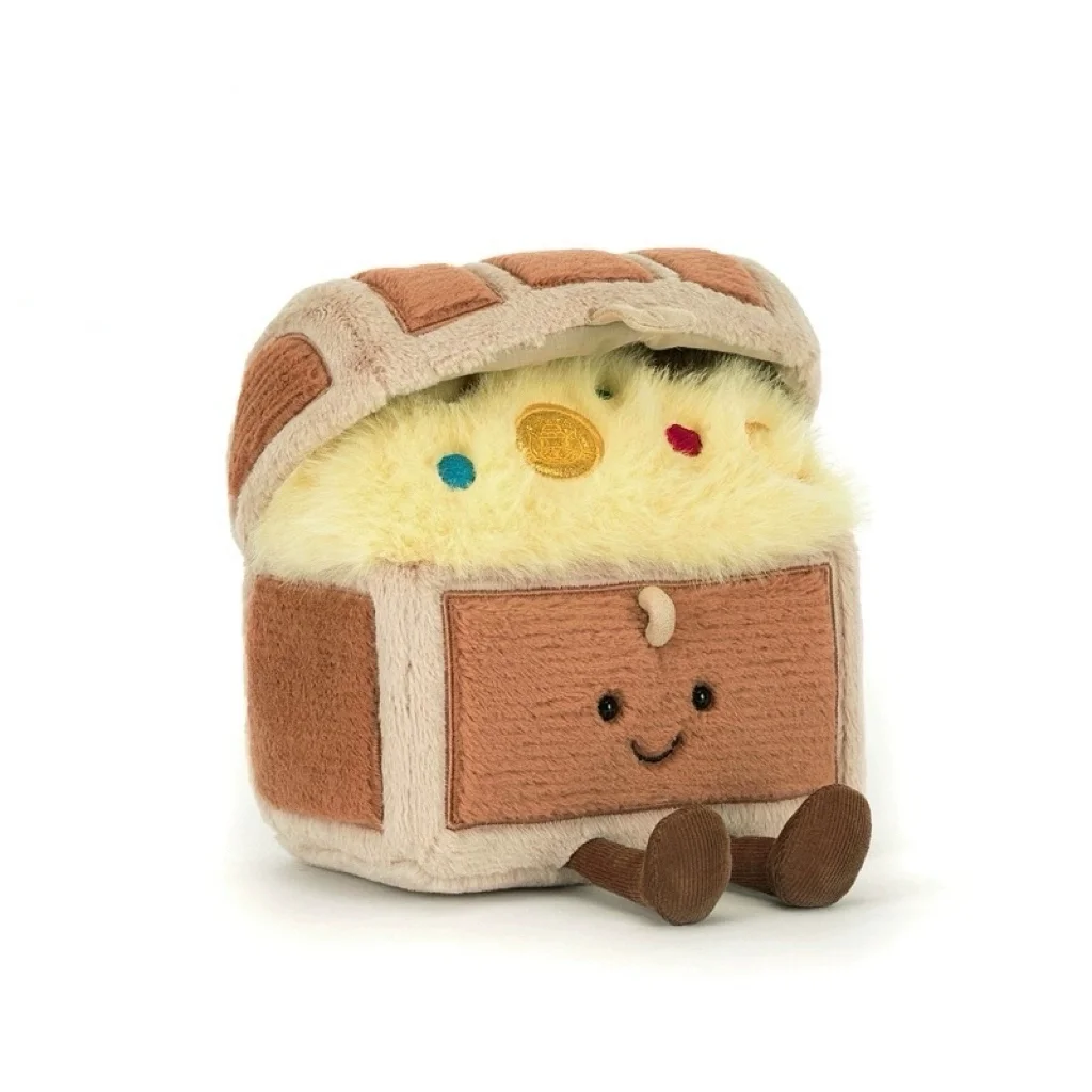 

Плюшевая игрушка-сундук с сокровищами Jellycat (Великобритания), мягкая игрушка-комфортер, новинка 2026 года, подарок на день рождения