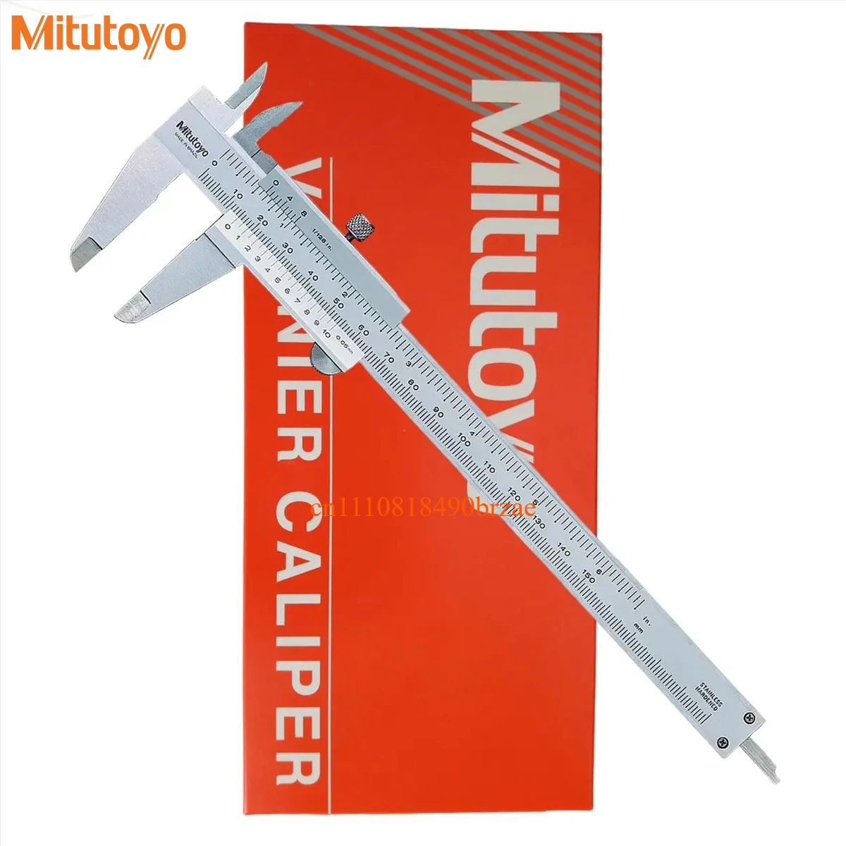 Mitutoyo Vernier Caliper 0-150/200/300mm High Precision 0.02mm Resolution Satin Chrome Finish Industrial Measuring Tool