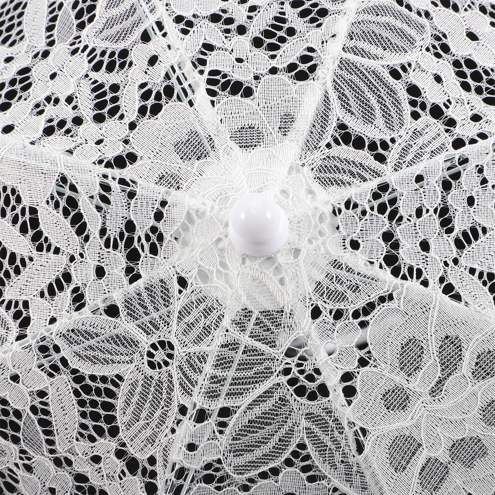 

Lace Umbrella Wedding Prop Bridal Parasol White Elegant Lightweight Sturdy Strong Bones Fade Resistant Vintage Decorative Flower