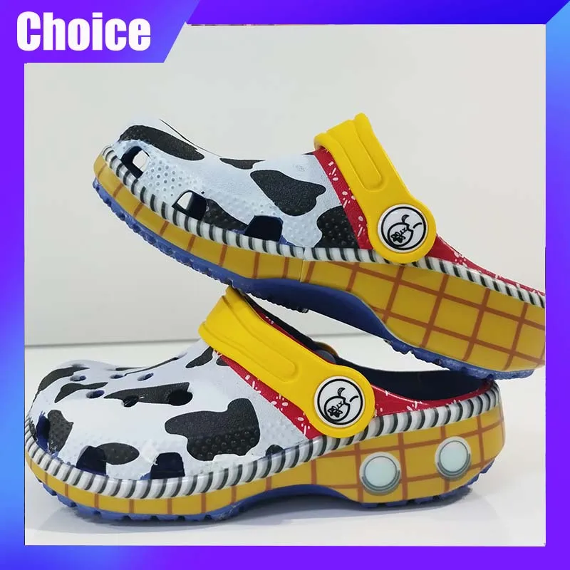 

Disney Woody Kids Slippers Cartoon Cute Outdoor Sandals Casual Trendy Kawaii Breathable For Boy Girl Adult Non-Slip Beach Shoes